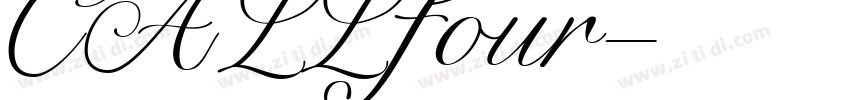 CALL four字体转换